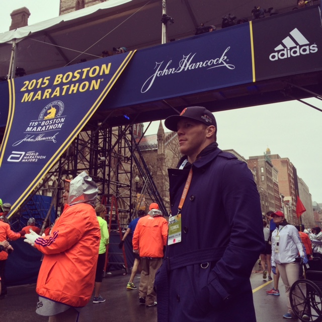 shawn thornton at the marathon finish line